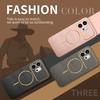 For Honor 600 600 Pro Electroplated Carbon Fiber Magnetic Fingerprint-resistant Shockproof Phone Case