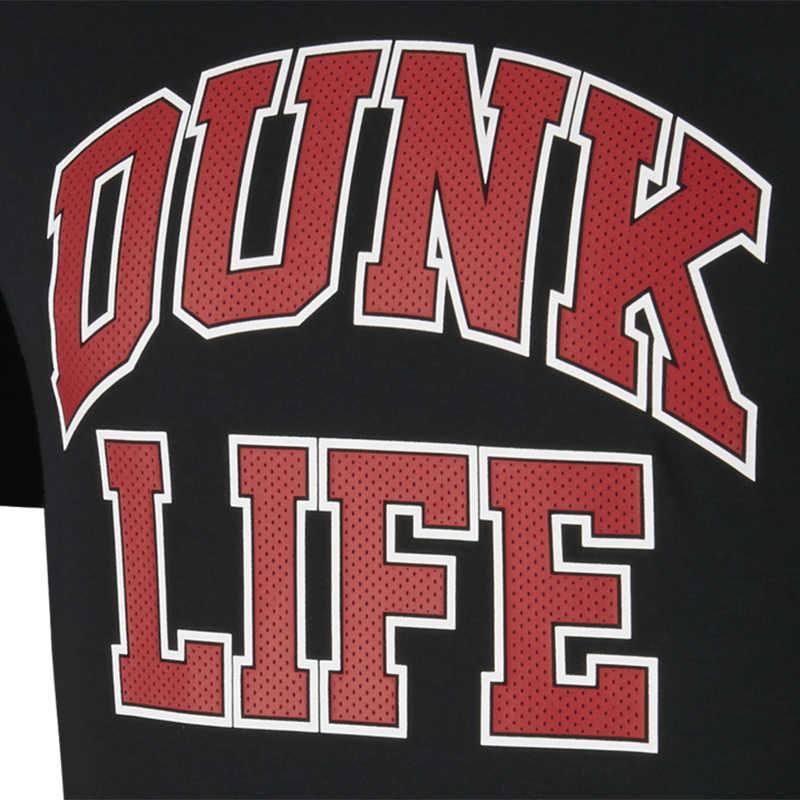 Jordan Letter Logo Print Round Neck Short Sleeve T-Shirt Unisex Tops Black 895178-010