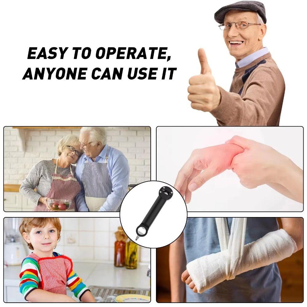 Edelstahl Magnetischer Dosenöffner Flaschenöffner Verstellbarer Schraubverschluss-Öffner für schwache Hände