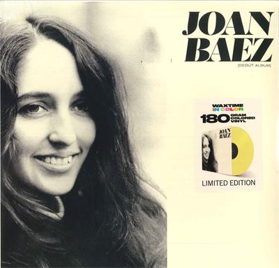 LP Record JOAN BAEZ - Joan Baez (Debut Album) (Yellow Vin 950687 WaxTime In Colo 2019 Europe Country/Folk
