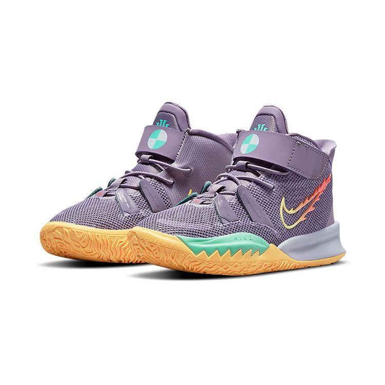 Nike Kyrie 7 PS Daybreak Kids Sneakers Purple Citron-Pulse Siren-Red CT4087-500