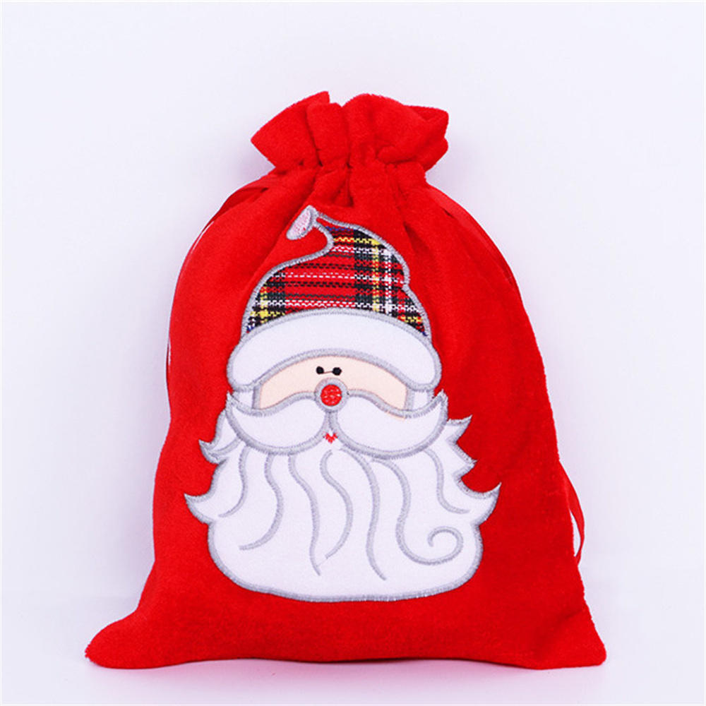 

1 шт. рождественские мешки красные бархатные сумки Санта-Клауса с завязкой большие рождественские сумки для хранения подарков Санты праздничные принадлежности для вечеринок