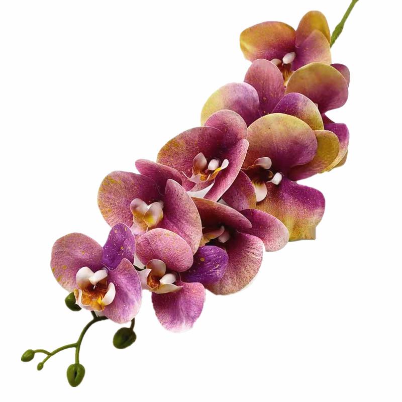 Latex Butterfly Orchid Flower 9 Heads Real Touch Artificial Phalaenopsis