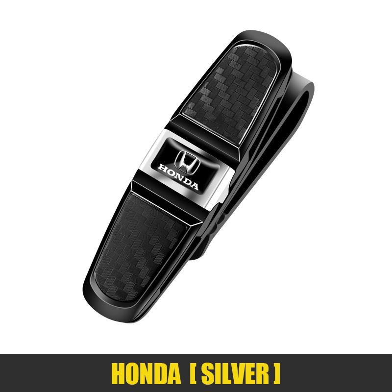 1Pcs Car Sun Visor Glasses Clip Ticket Card Storage Clamp For Honda CRZ Accord Civic FIT CRV Jazz HRV Vezel 5th City CRX Insight EC5