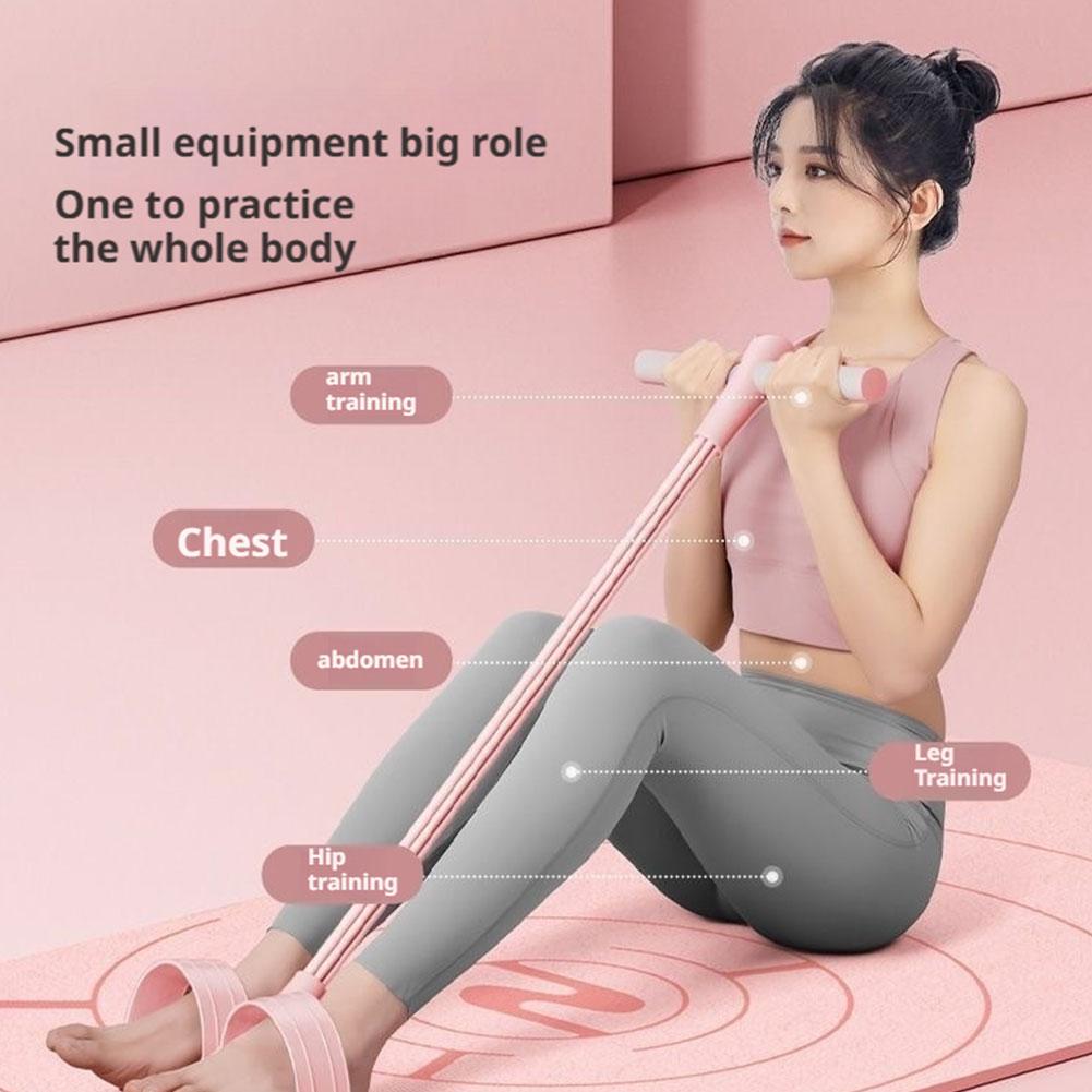 Tensioner per Pedali a 1/4/6 Tubi Attrezzatura Multifunzionale per Fitness Domestico per Yoga Rafforzamento Addominale Fascia Elastica