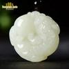 Afghanistan White Jade Pixiu Pendant for Men and Women