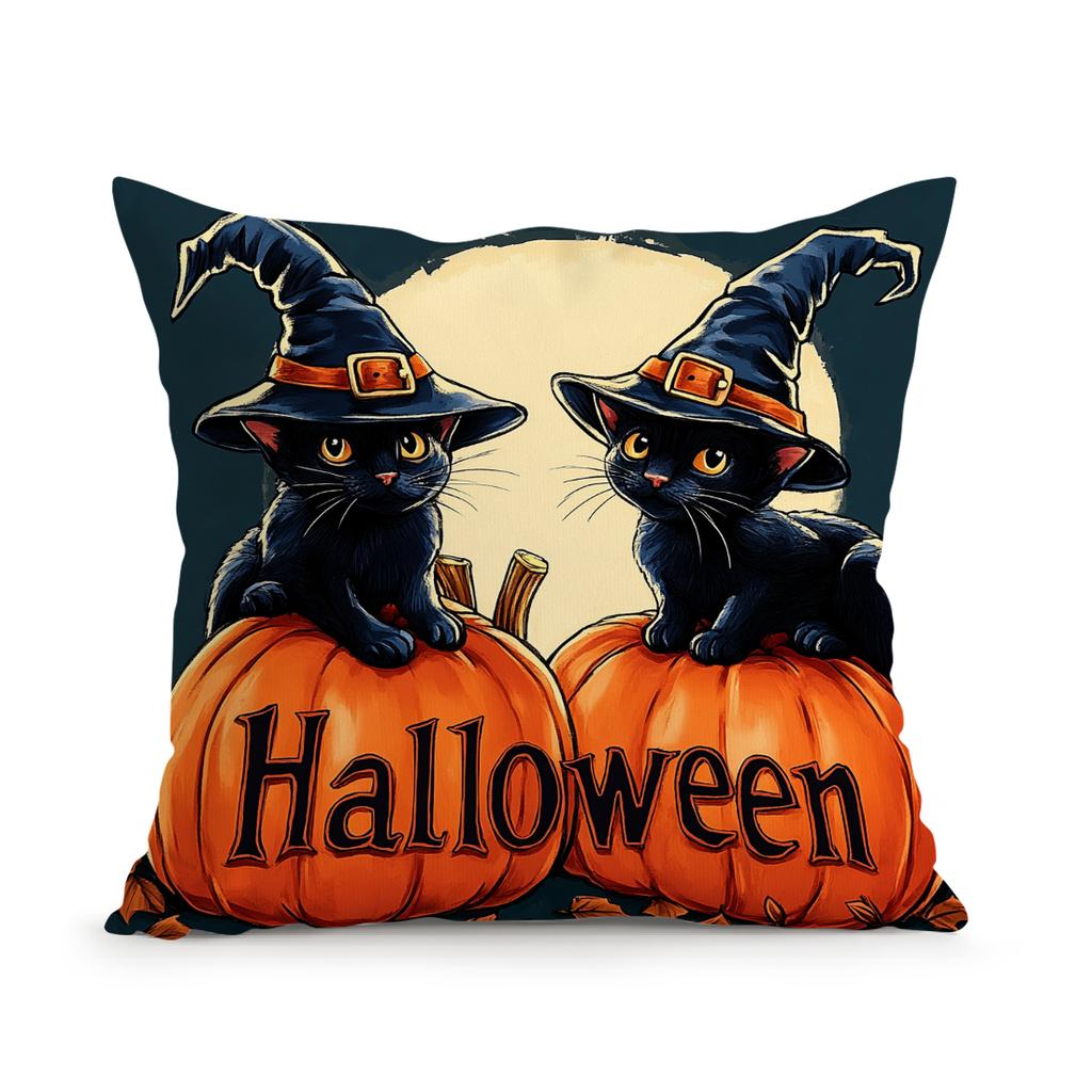 Halloween Theme Pillowcase Bedroom Sofa Cushion Cover 100% Polyester Living Room Cushion Pillowcase Home Decor