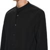 CROQUIS Men's Slim Fit Stand Collar Long Sleeve Shirt