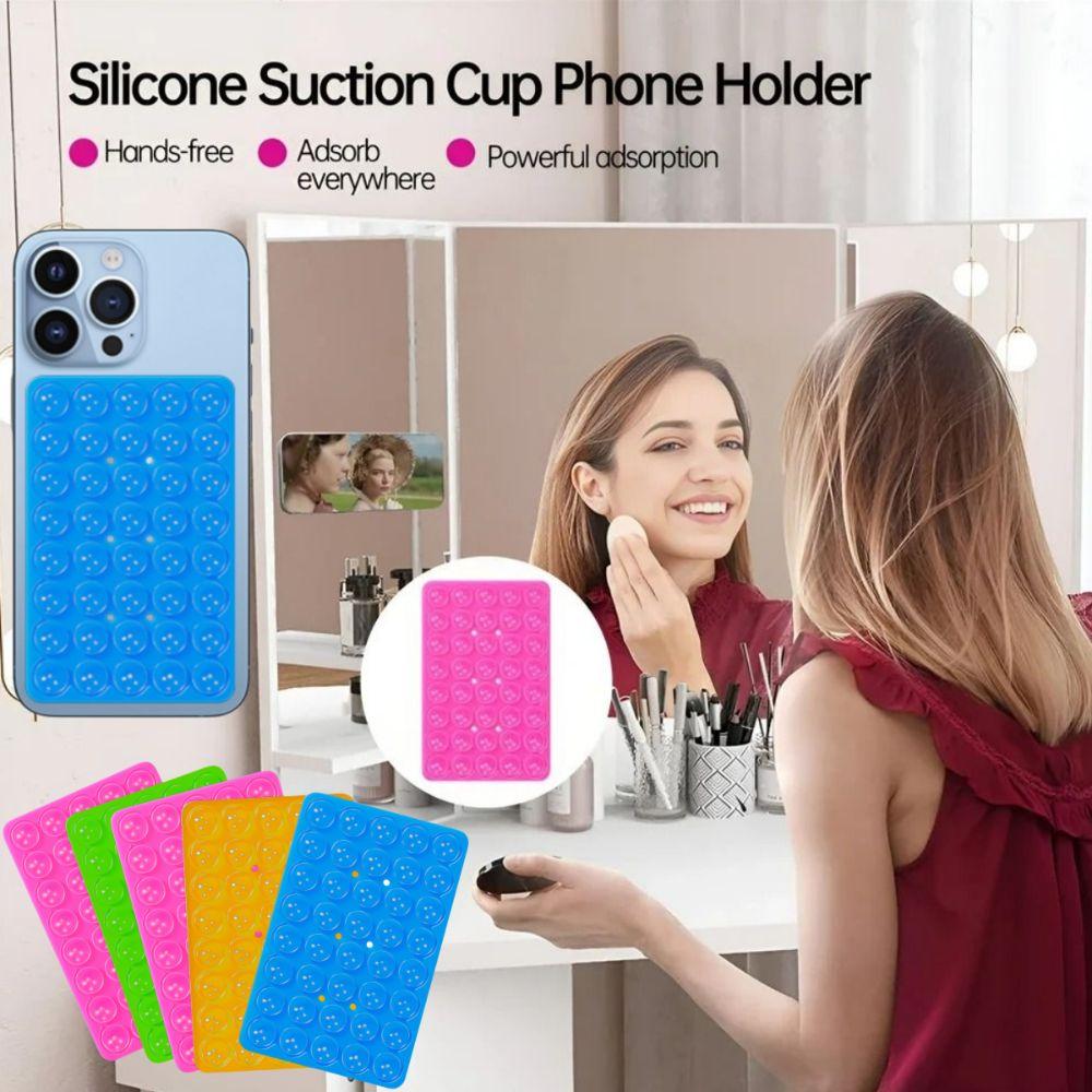 Double Side Rubber Sucker Pad Silicone Sucker Mobile Phone Fixed Pad New Suction Cup Bracket