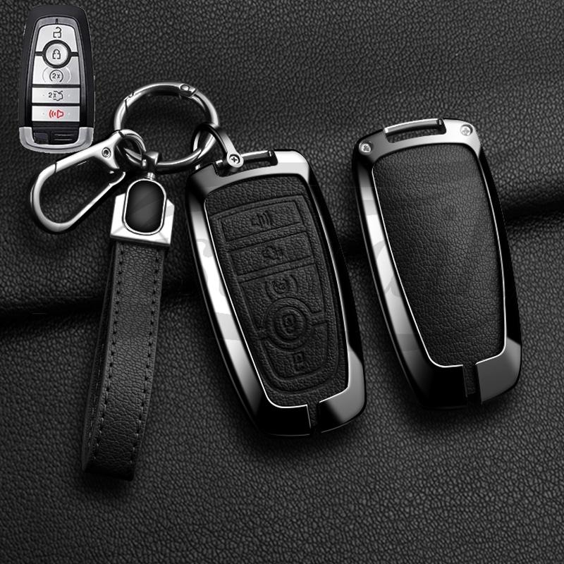 Car Key Case Holder Cover for Ford Mondeo Explorer Edge Expedition F-450 F-350 F150 Fusion Mustang Everest Accessories Styling