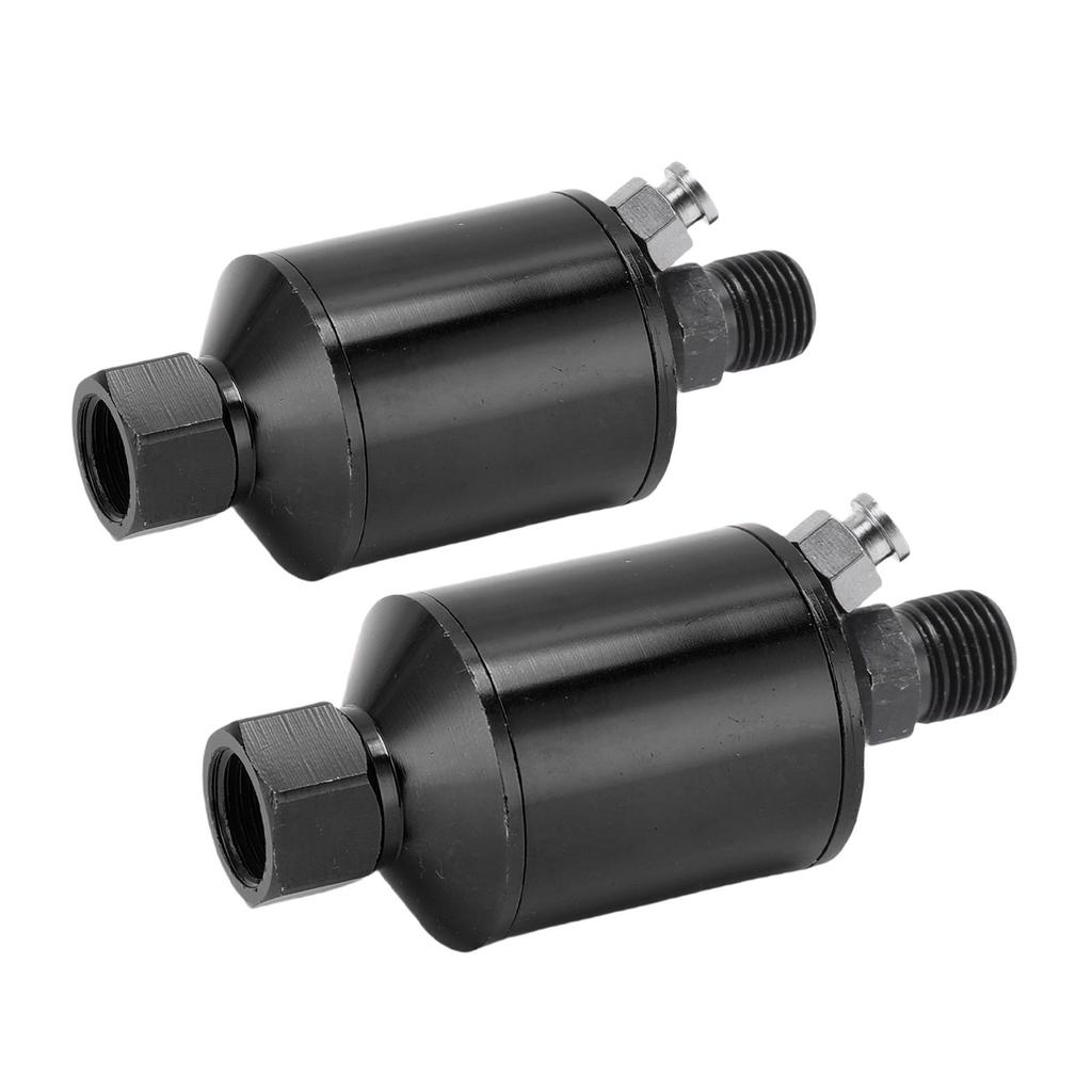 2 Pcs Paint Filter 1Celsius4in NPT Inlet Outlet Aluminum Alloy Water Separator Filter