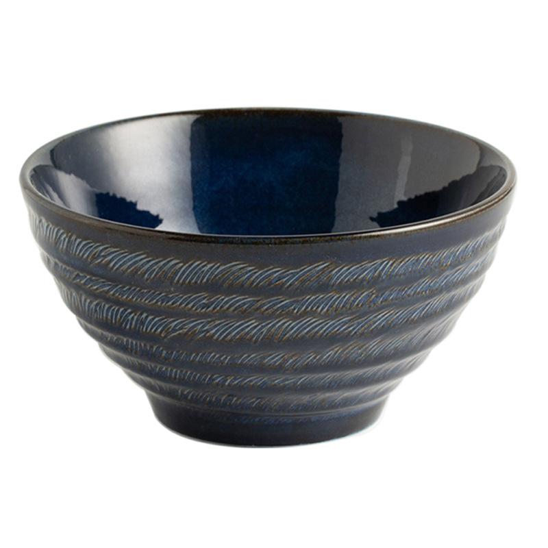 Lingying Hat Bowl Japanese-Style Ceramic Bowl New Household Rice Bowl Instant Noodle Bowl Premium Dessert Sugar Water Bowl