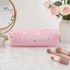 Waterproof Pencil Bag Flower Case, Large Capacity PVC Pen Pouch, Case Stationery for Students, School Supplies Organizer Long Compartment