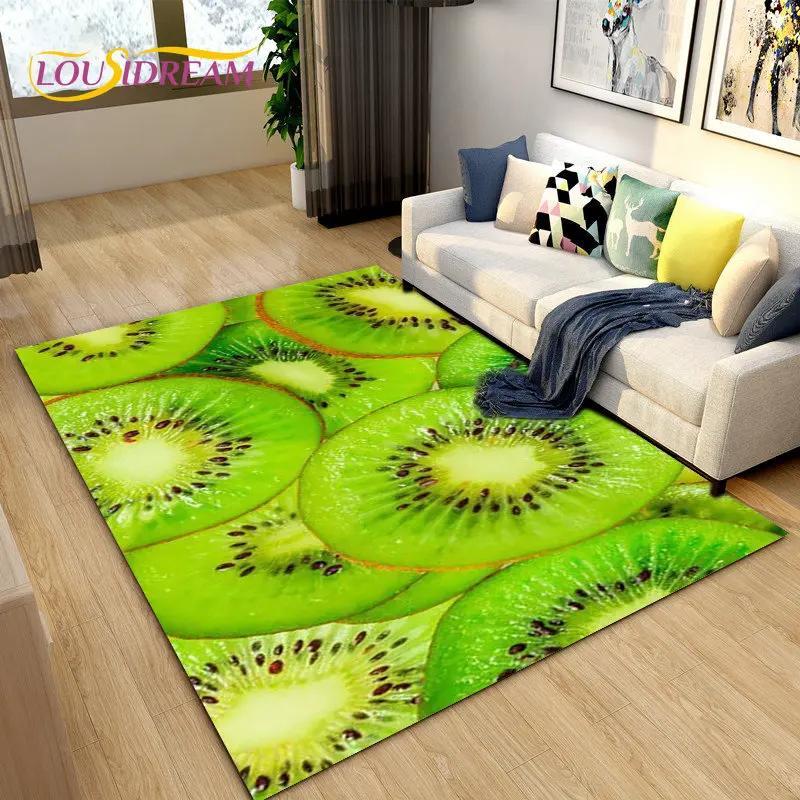 Fruits Series Kitchen Area Rug Carpet for Living Room Bedroom Playroom Sofa decor home Non-slip rug Floor Mat Soft