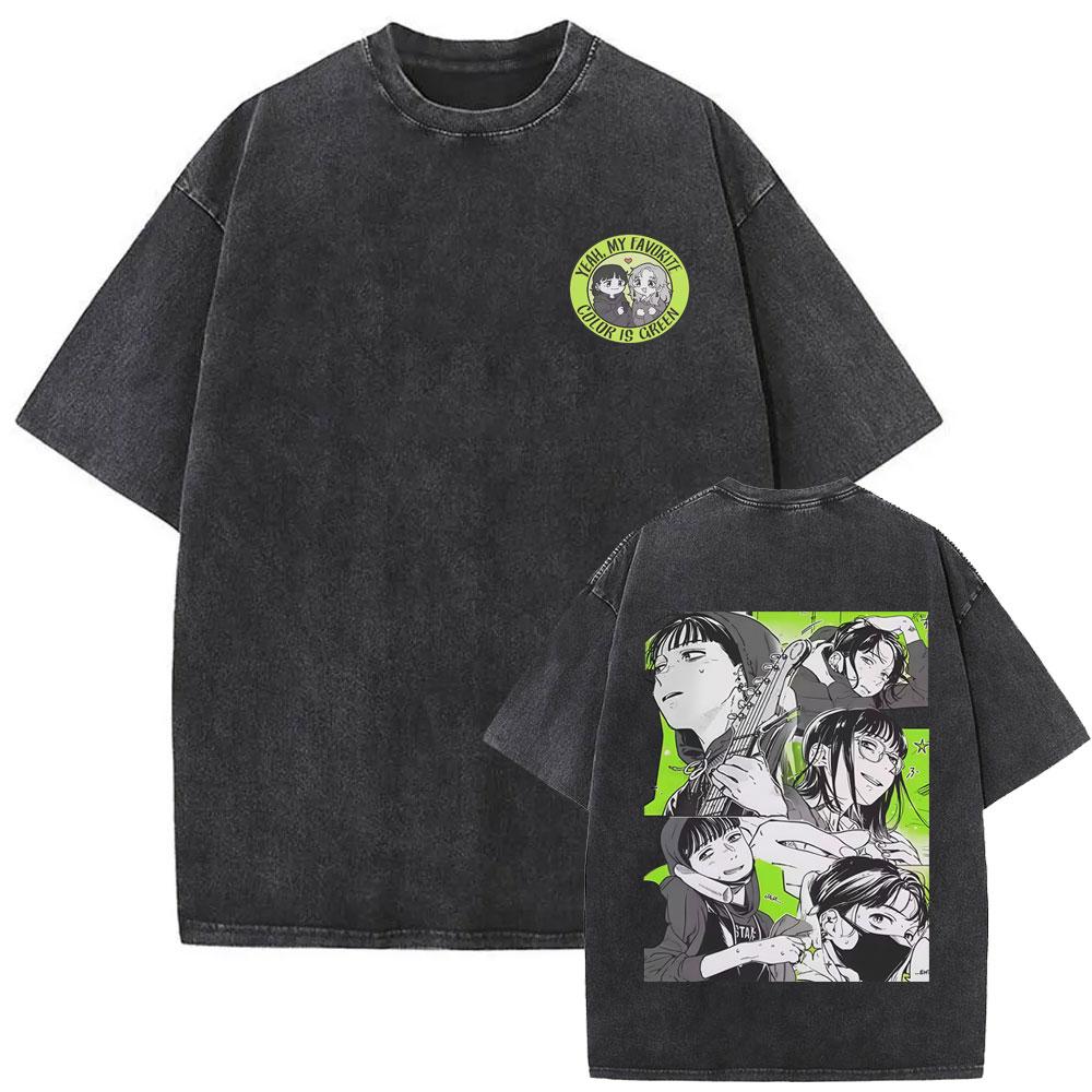 Aya Osawa Shirt Vintage Washed Unisex Oversized The Guy She Was Interested In Wasnt A Guy At All Streetwear Gift Clothing Tops