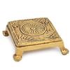Pure Brass Pooja Mandir Chowki, Peetha Gods Stool, Puja Articles, Size - Small
