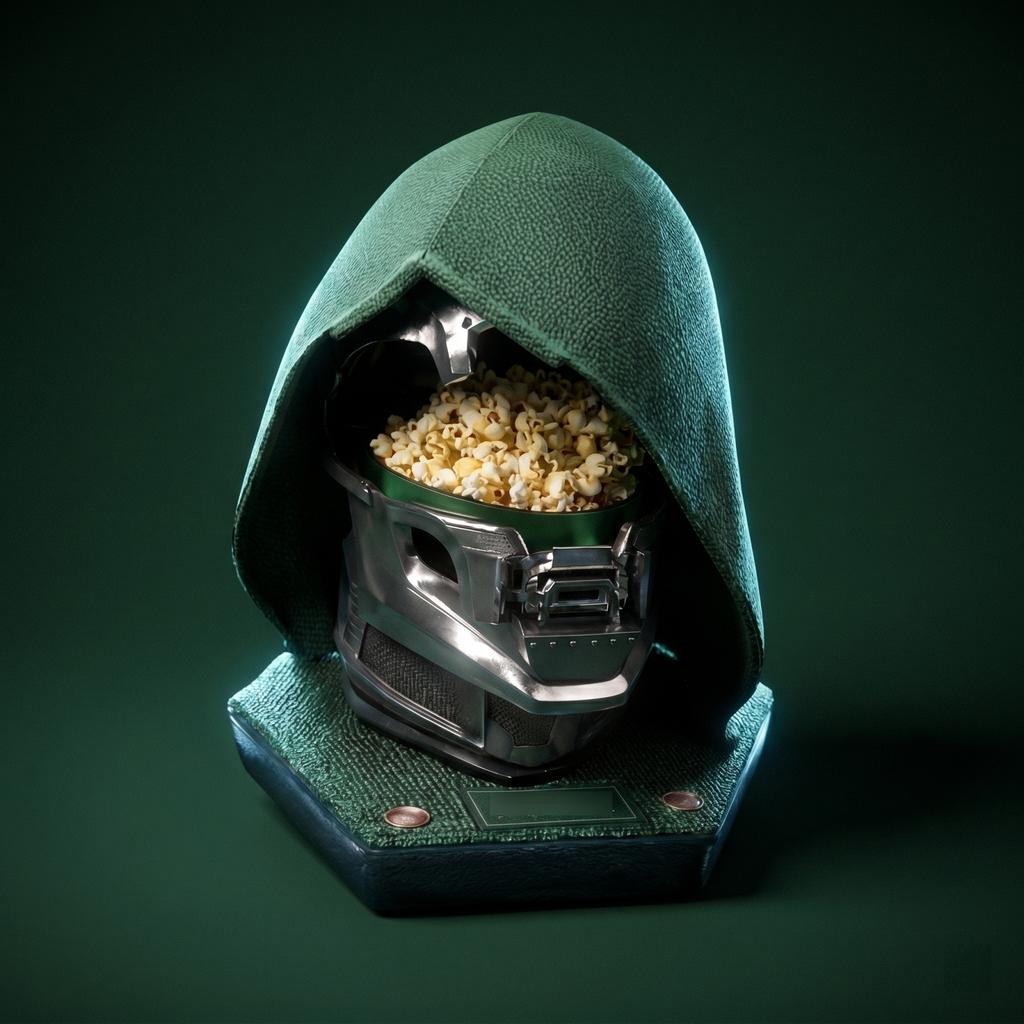 Dekoracyjny Pojemnik na Popcorn z Unikalnym Designem Postaci z Kapturem, Odpowiedni na Wieczory Filmowe i Imprezy Tematyczne, Wytrzymały Materiał