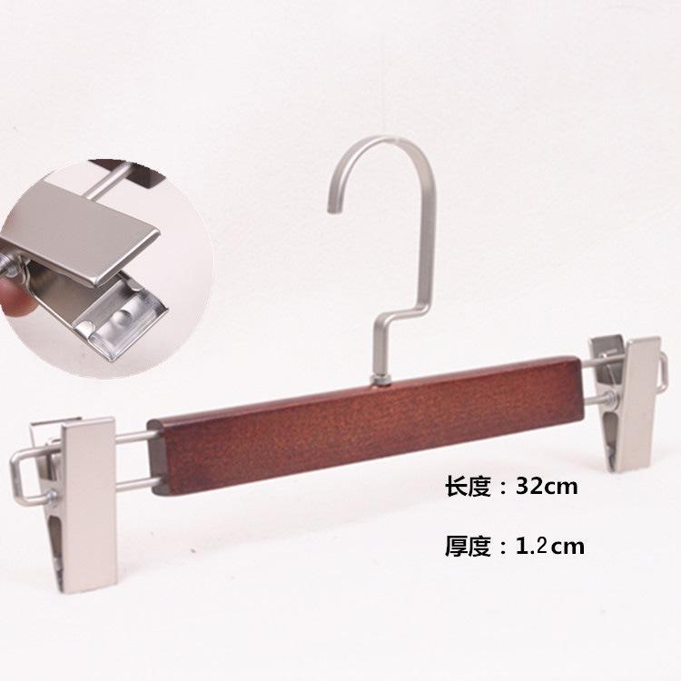 

Ruiyun Вешалка из массива дерева в ретро-стиле с флокированным покрытием, нескользящая и бесшовная, с широкими плечиками, для женской одежды, деревянная вешалка