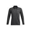 Playoff 2.0 Solid Logo Sport Long Sleeve Polo Shirt Men Tops Black 1373687-001