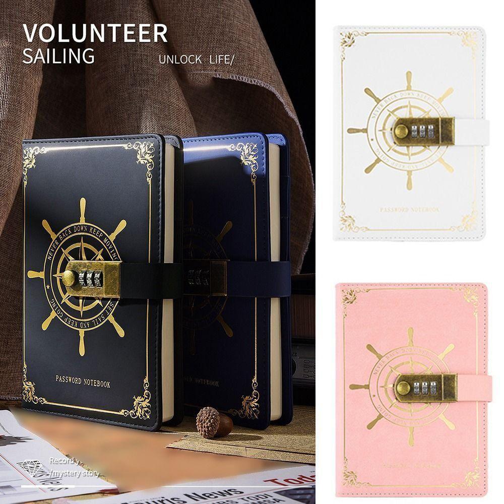 Refillable Personal Planner Organizers Thicken Locked Journal A5 Diary with Lock  Girls