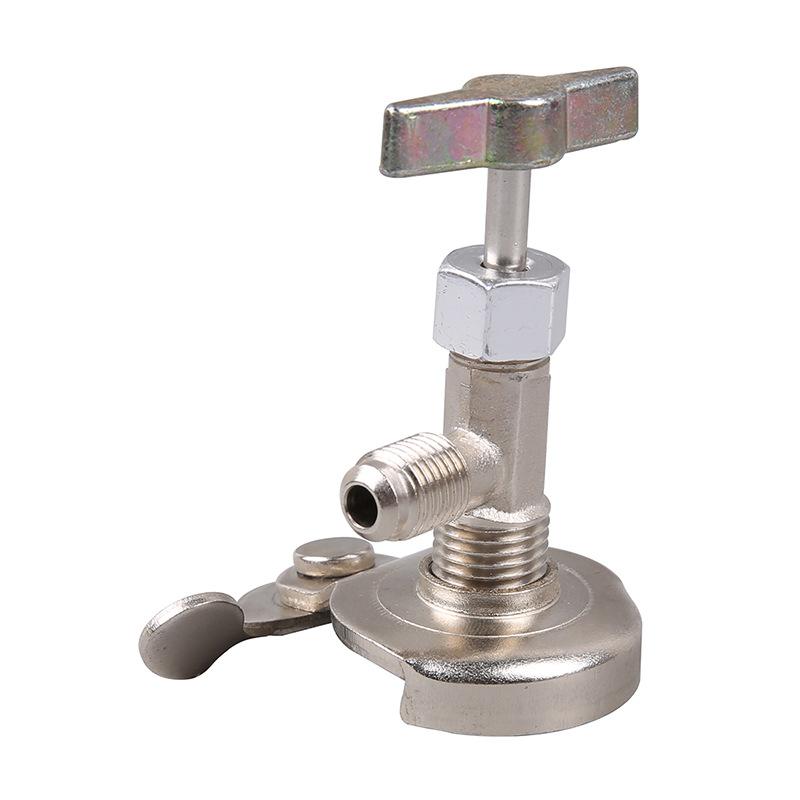 Universal Can Tap Refrigerant Bottle Opener Can Tap Dispenser Valve For R12 R134a R22 R410 Refrigerant Charge Hose