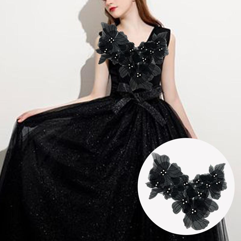 1 ks Čipkované kvety Odevné doplnky Látková dekorácia Nášivka Šijacie potreby Sieťované kvety Látková nášivka DIY 4 farby