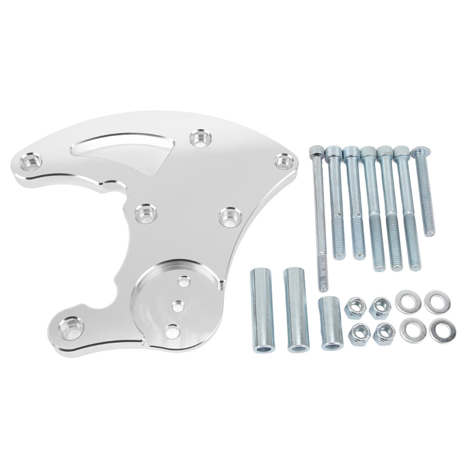 

Кронштейн кондиционера с высоким расположением Комплект кронштейна компрессора кондиционера высокой стабильности Замена для Chevy LS LS1 LS2 LS3 LS6 Vortec Truck LQ серебряный