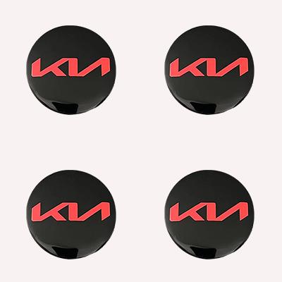 4Pcs 56mm Car Styling Wheel Center Hub Cap Stickers Accessories For KIA GT-Line Rio 4 Ev3 ev6 Niro Stonic Sportage Ceed Picanto