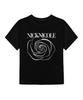 Nigaennikol Big Rose Sleeve Top_Black Silver