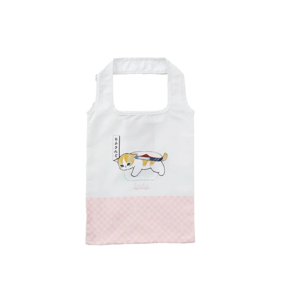 mofusand Sushi Eco Bag ( Mackerel Nyan Pink ) Japan NEW