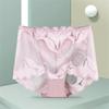 Women Panties Lace Briefs High Waist Underwear Female Intimates Mesh Breathable Underpants