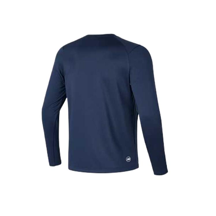 Skechers Comfortable Casual Simple Versatile Long Sleeve T-Shirt Men Tops Navy-Academy-Blue P225M143-02MZ