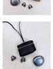 2025 Stylish Cowhide Mini Purse: Neck Hanging Lipstick, Earphone, Coin Holder