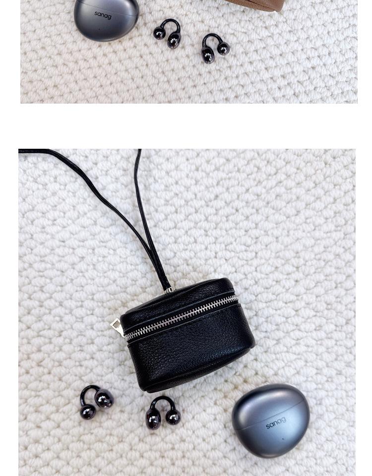 2025 Stylish Cowhide Mini Purse: Neck Hanging Lipstick, Earphone, Coin Holder