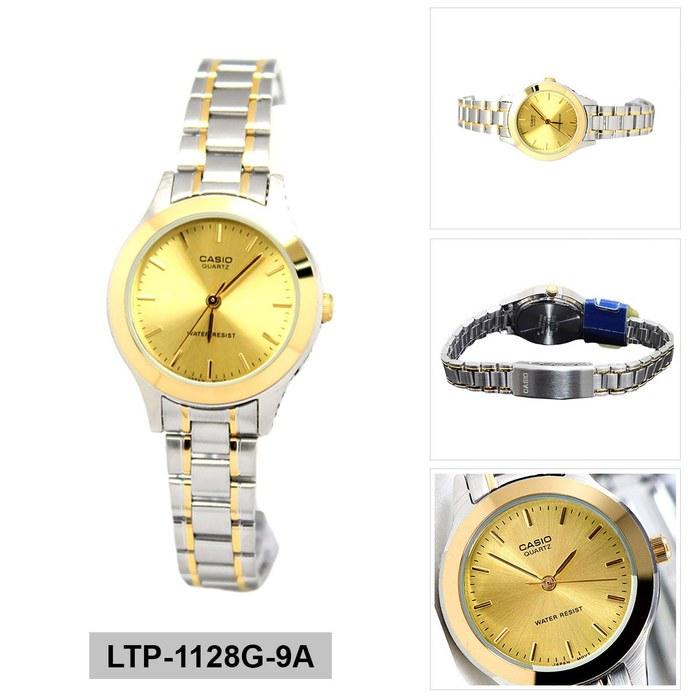 Casio Standard LTP-1128G-9A Gold Women's Quartz Analog Watch