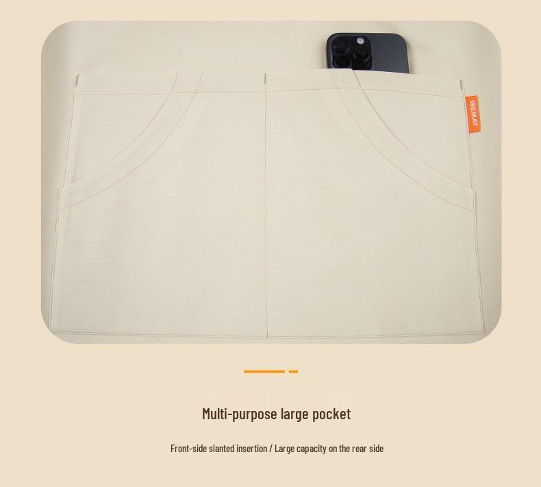 Waterproof Oxford Cloth Apron with Wear-Resistant Shoulder Strap for Milk Tea Shops, Baking, and Hot Pot Restaurants - Custom LOGO Printing Available