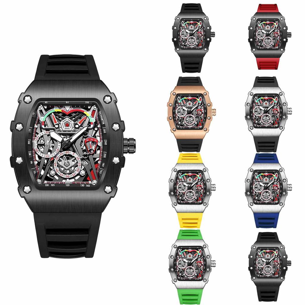 Men's Waterproof Luminous Running Alarm Clock Watch