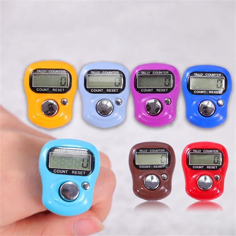 LED Digital Electronic Finger Counter Tally Counter Hand Held Coun Finger Ring Timer Random Hand Timers for Outdoor Sports