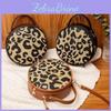 Retro Leopard Round Small Print Bag Bag Womens Trend Shoulder Bag