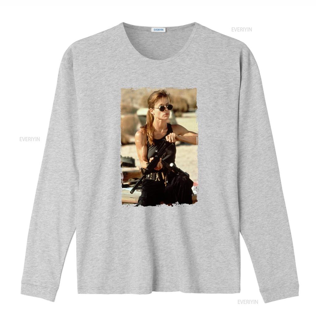 Sarah Connor Terminator 2 T Shirt Action Movie Inspired Retro Style Perfect for Fans vintage Washed Comfortable