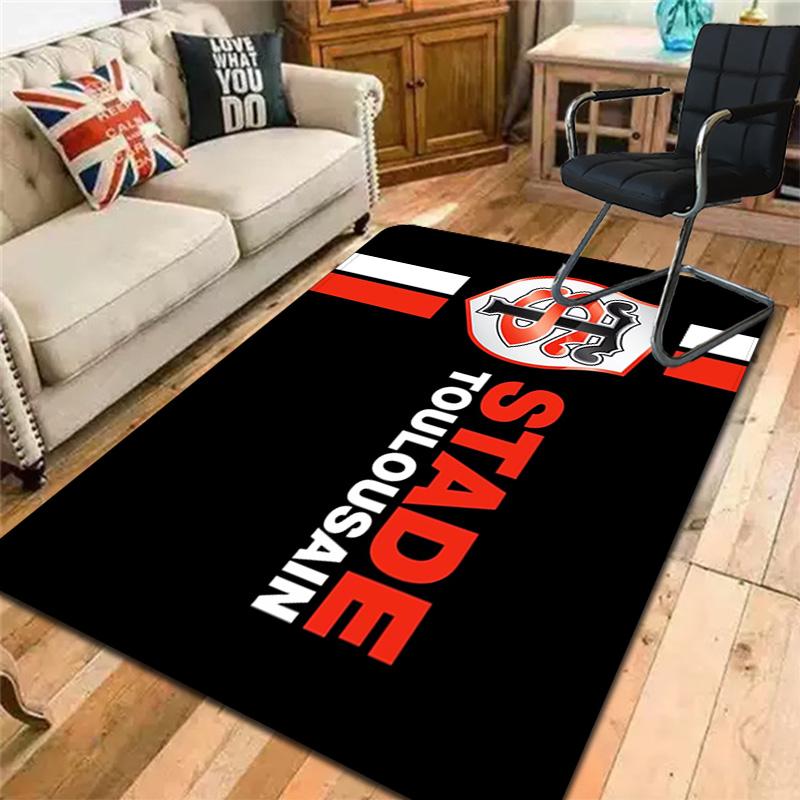 Stade Toulousain Rug Floor Mat for Living Room or Bedroom Soft and Comfortable Carpet a Gift for Birthday and Holiday.MFF0918281