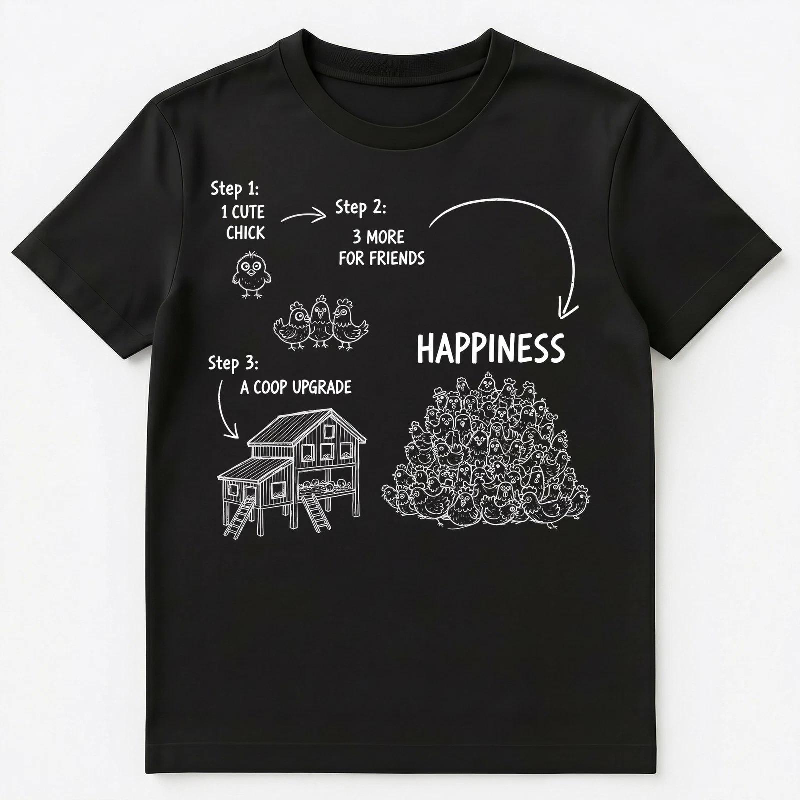 

Chicken Keeper Math Happiness Backyard Poultry Unisex T-Shirt 2XL