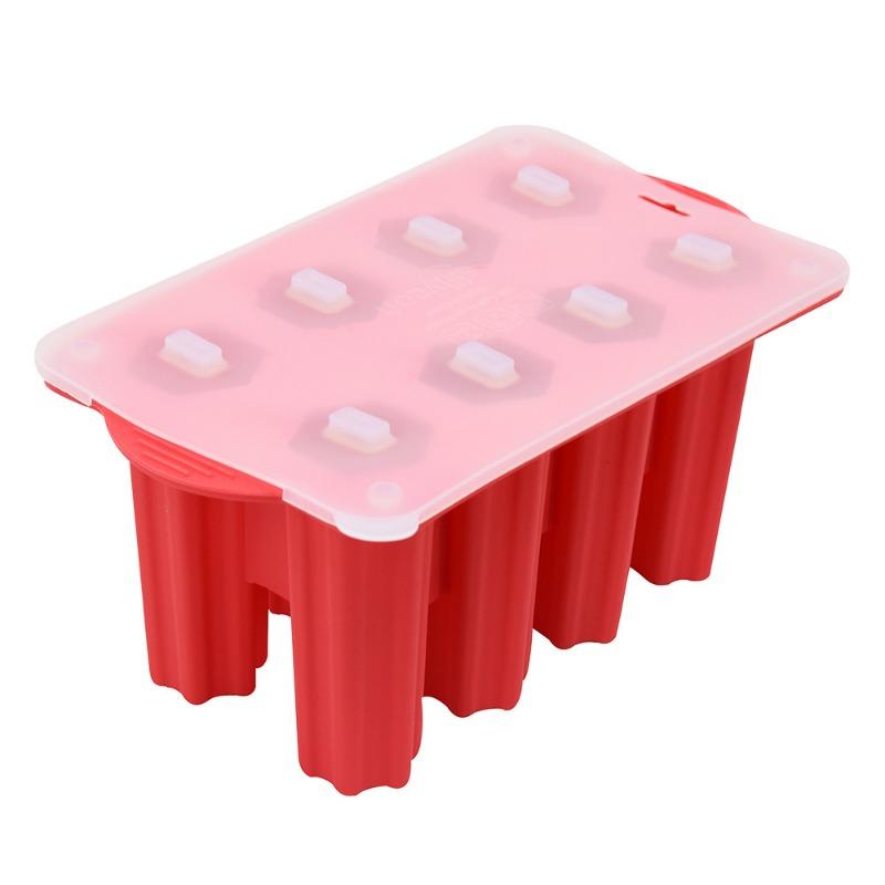 

Силиконовая форма для льда в виде кубиков, форма для старого мороженого-эскимо, форма для ананаса, форма для домашнего кремового мороженого красный