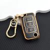 Car Key Fob Case for Geely Emgrand EC7/EU7/GC5/GC6/EC8/EC718/EC715 - Protective Key Cover Holder with Key Chain Auto Accessories
