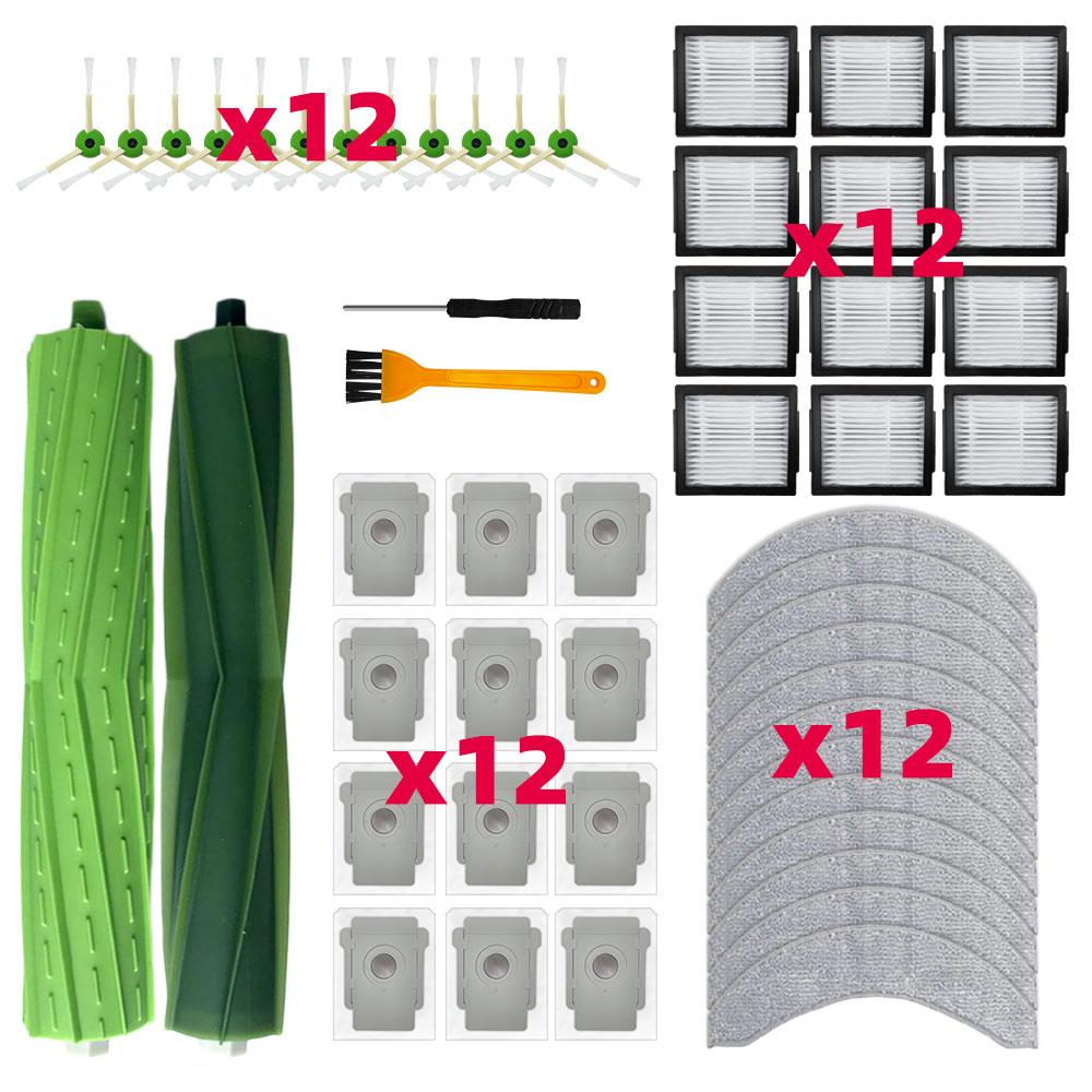 Fit for iRobot Combo J7+ / J9+ / 10 Max Vacumm Replacement Kits Main Side Brush Hepa Filter Mop Cloth Dust Bag Accessories Parts