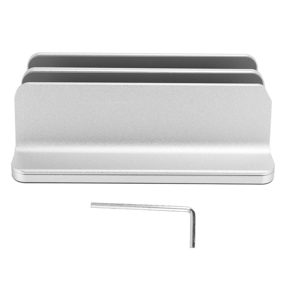 Dual Storage Vertical Type Notebook Computer Book Aluminium Alloy Bracket Base Desktop Double Card Slot Heat