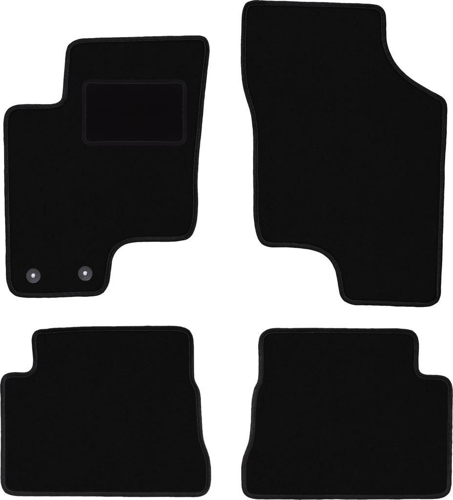 Tappetini in velluto nero per: Hyundai Getz hatchback (2002-2010)