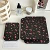 Espejo de Maquillaje Portátil Girly de Flores - Tamaño de Viaje, Espejo de Tocador Plegable para Residencias de Estudiantes
