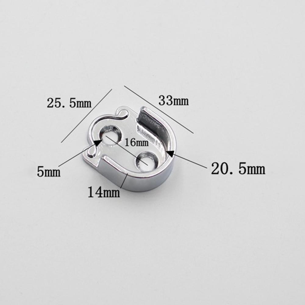 

Useful Closet Rod Holder For Clothes 2 Shower Curtain Rod Bracket Bracket 16mm/19mm/22mm/25mm Easy To Install Silver 16mm