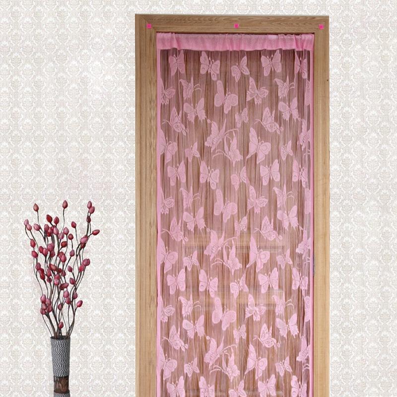 1 st Fönstergardiner 100*200cm Hängande Snöre Festival Fjärilsgardin Fönsterpaneler Dörröppning Linjegardiner Avskärmningsnät